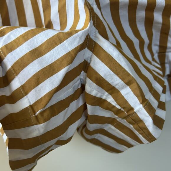 AYR Staycation Shorts Yellow & White Stripes X-Large Gently Used Preppy Retro - Picture 7 of 7